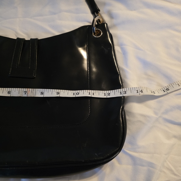 Vintage GUCCI Patent Leather Black Bag Purse - Picture 10 of 15